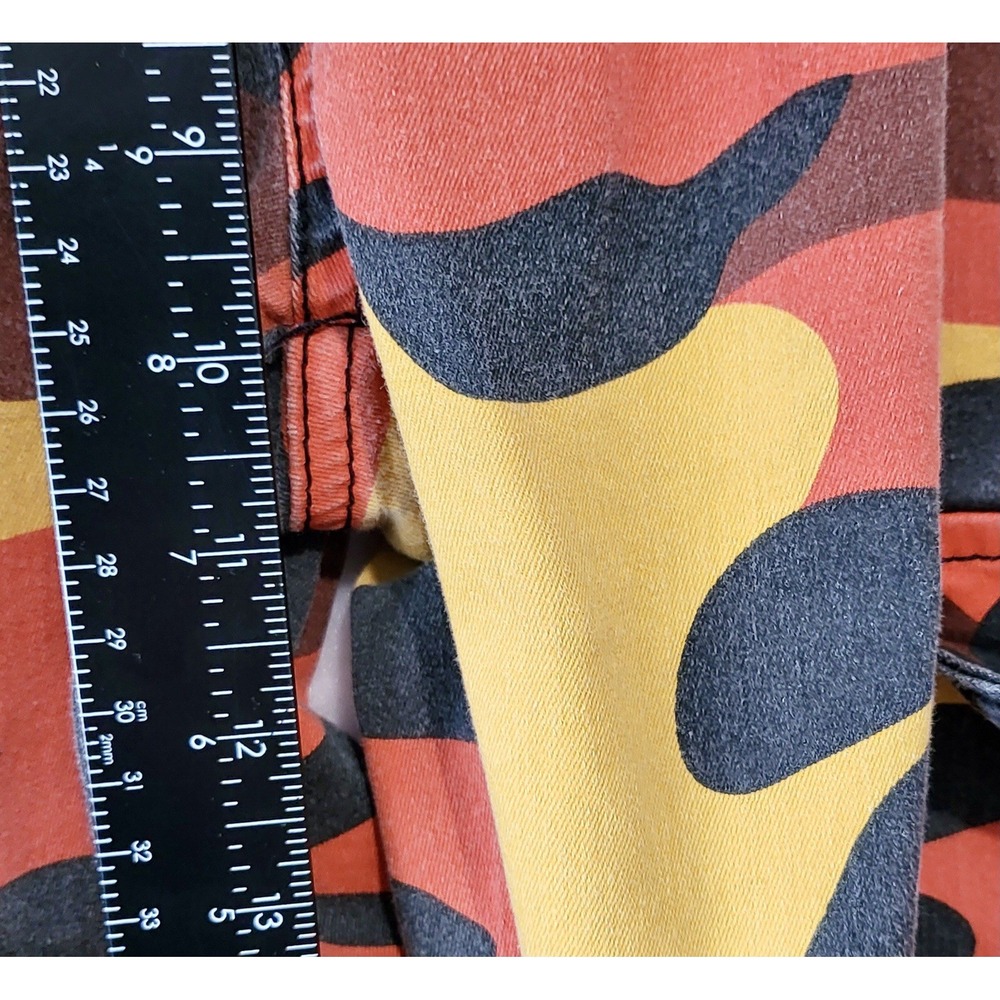 VIP Camo Cargo‎ Pants Tactical Belt Orange & Black Grunge Junior Size 3/26 - Picture 6 of 8